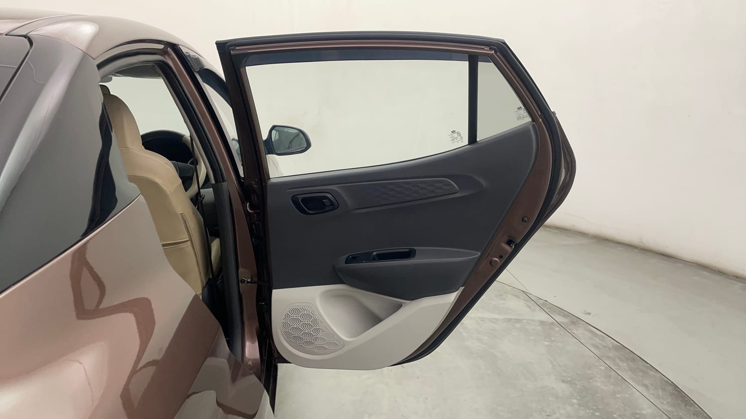 Used 2021 Hyundai Aura S 1.2 Petrol Petrol Manual interior RIGHT REAR DOOR OPEN VIEW