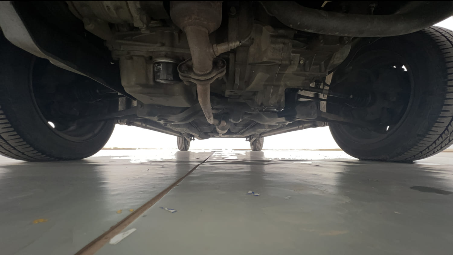 Used 2017 Maruti Suzuki Wagon R VXI Petrol Manual extra FRONT LEFT UNDERBODY VIEW