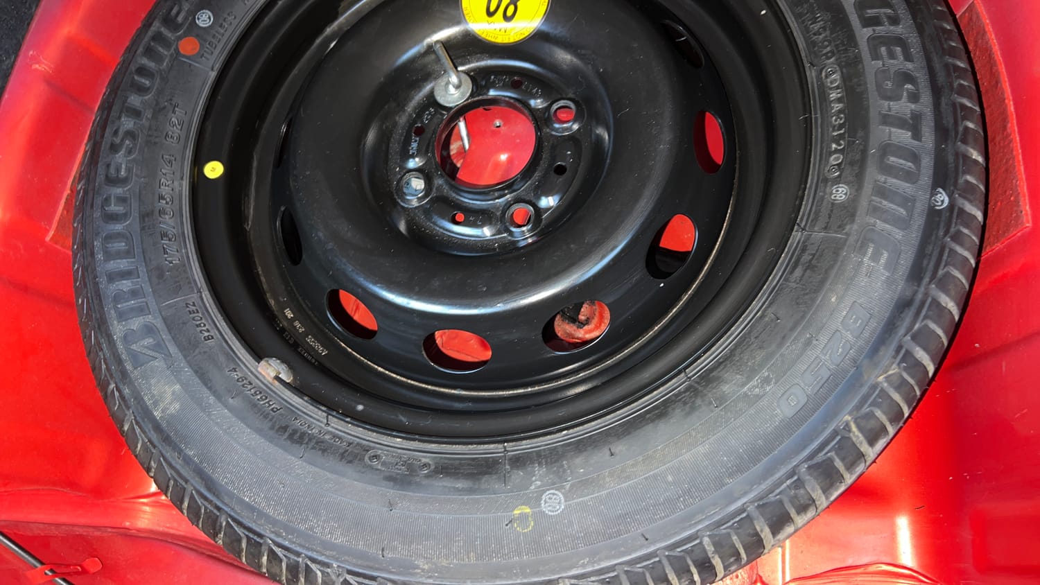 Used 2020 Tata Tiago XZ Plus Dual Tone Petrol Manual tyres SPARE TYRE VIEW