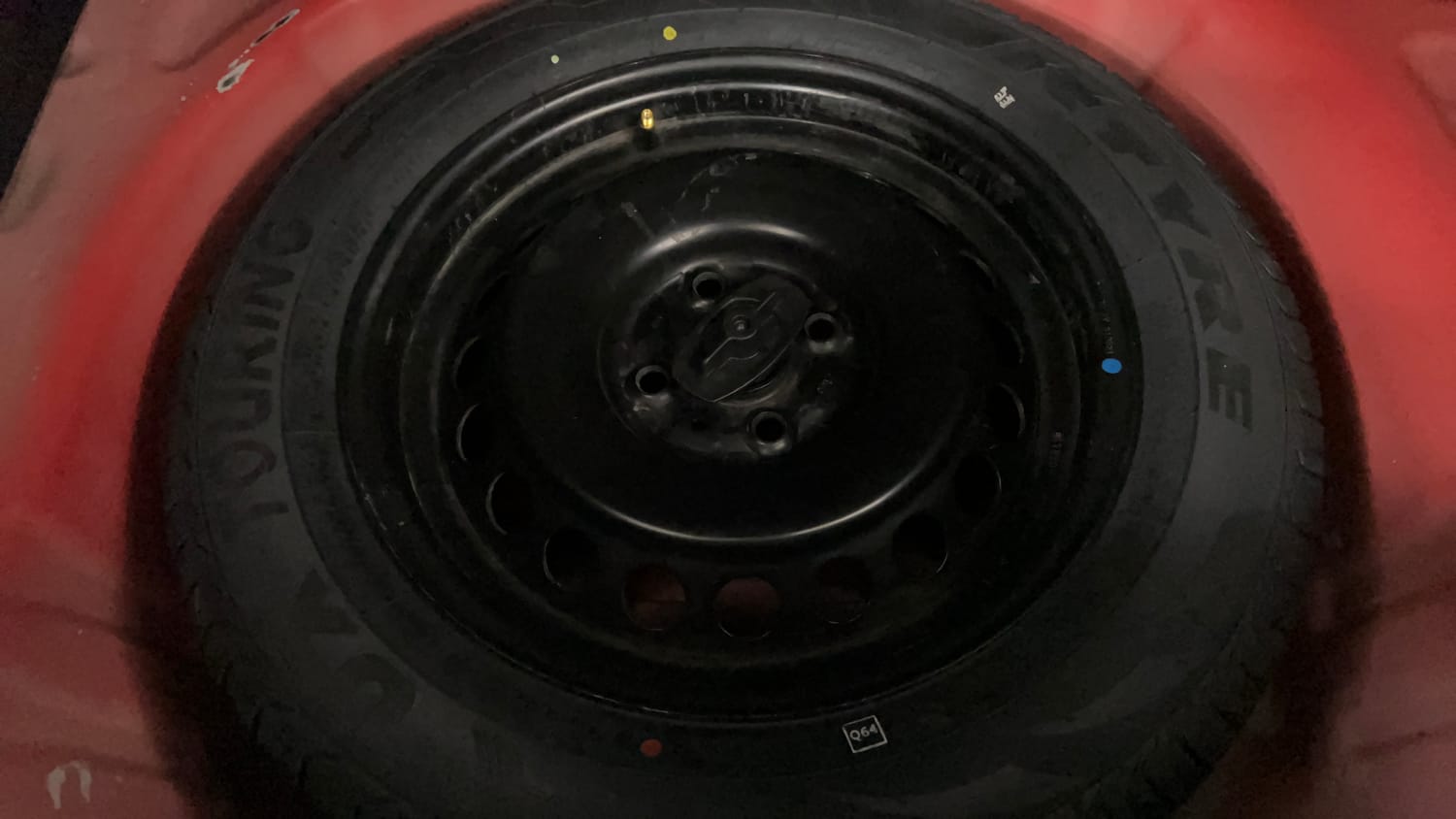 Used 2018 Maruti Suzuki Baleno Delta 1.2 AT Petrol Automatic tyres SPARE TYRE VIEW