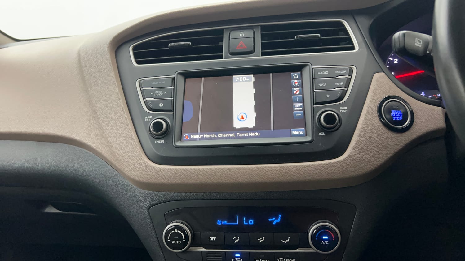 Used 2019 Hyundai Elite i20 Asta 1.2 (O) CVT Petrol Automatic interior MUSIC SYSTEM & AC CONTROL VIEW