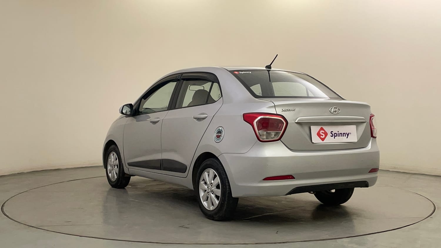Used 2014 Hyundai Xcent S 1.2 (O) Petrol Manual exterior LEFT REAR CORNER VIEW