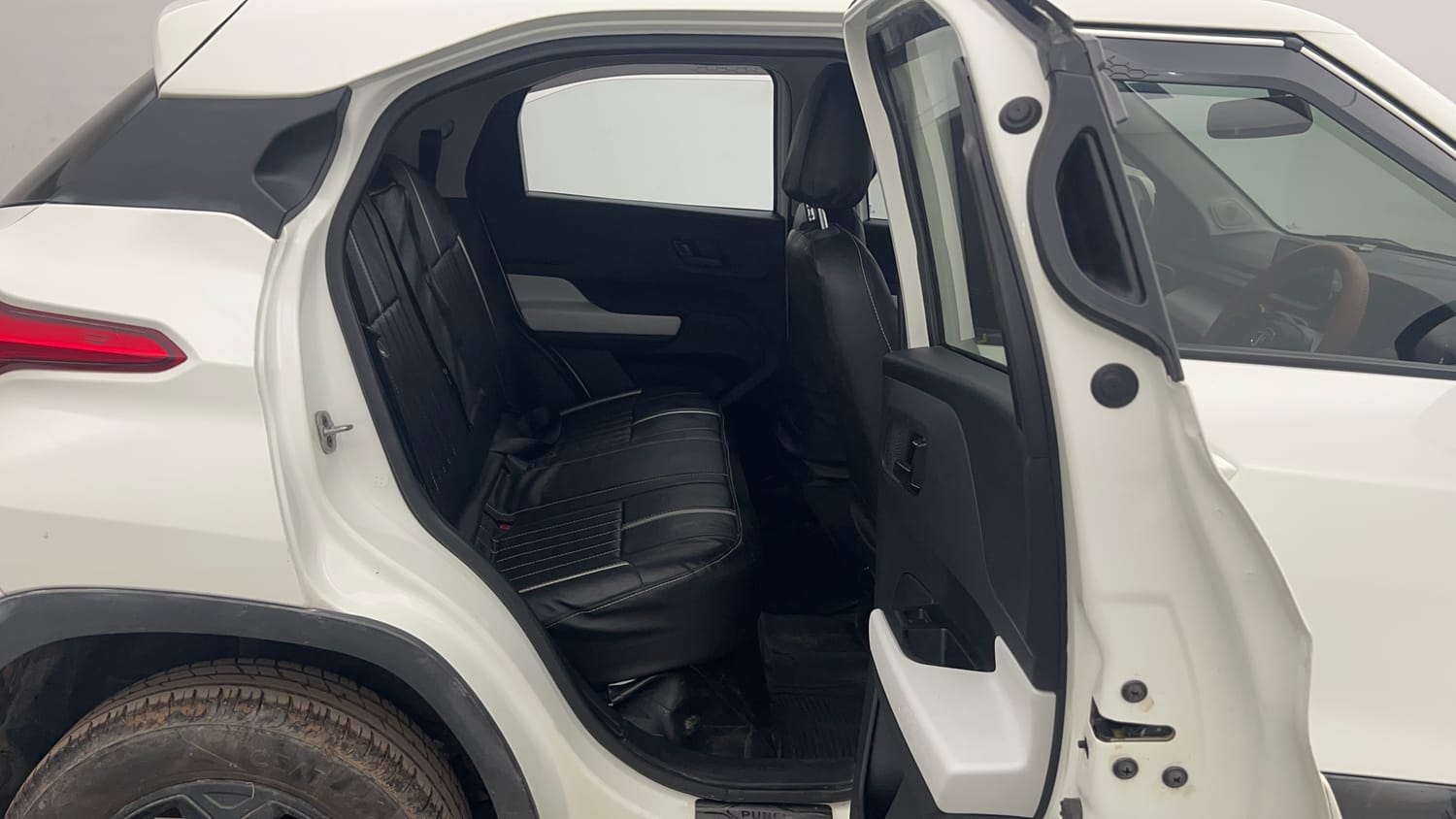 Used 2023 Tata Punch Accomplished MT Petrol Manual interior RIGHT SIDE REAR DOOR CABIN VIEW