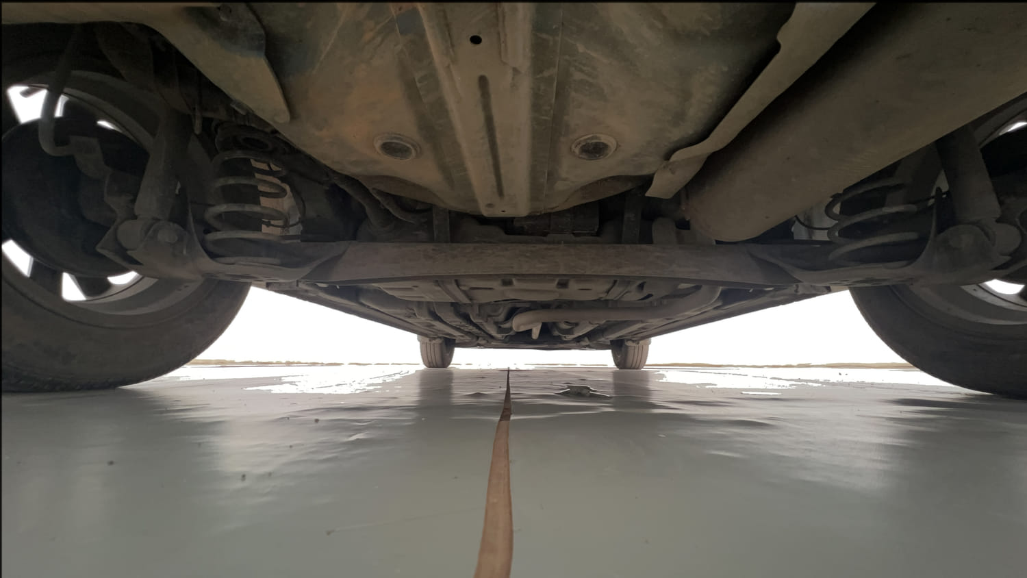 Used 2020 Hyundai Elite i20 Sportz Plus 1.2 Petrol Manual extra REAR UNDERBODY VIEW (TAKEN FROM REAR)