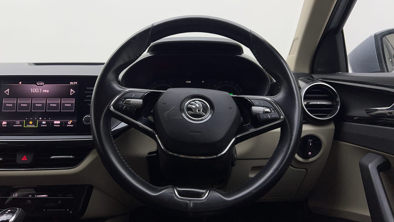 Used 2022 Skoda Slavia Ambition 1.0L TSI AT Petrol Automatic interior STEERING VIEW
