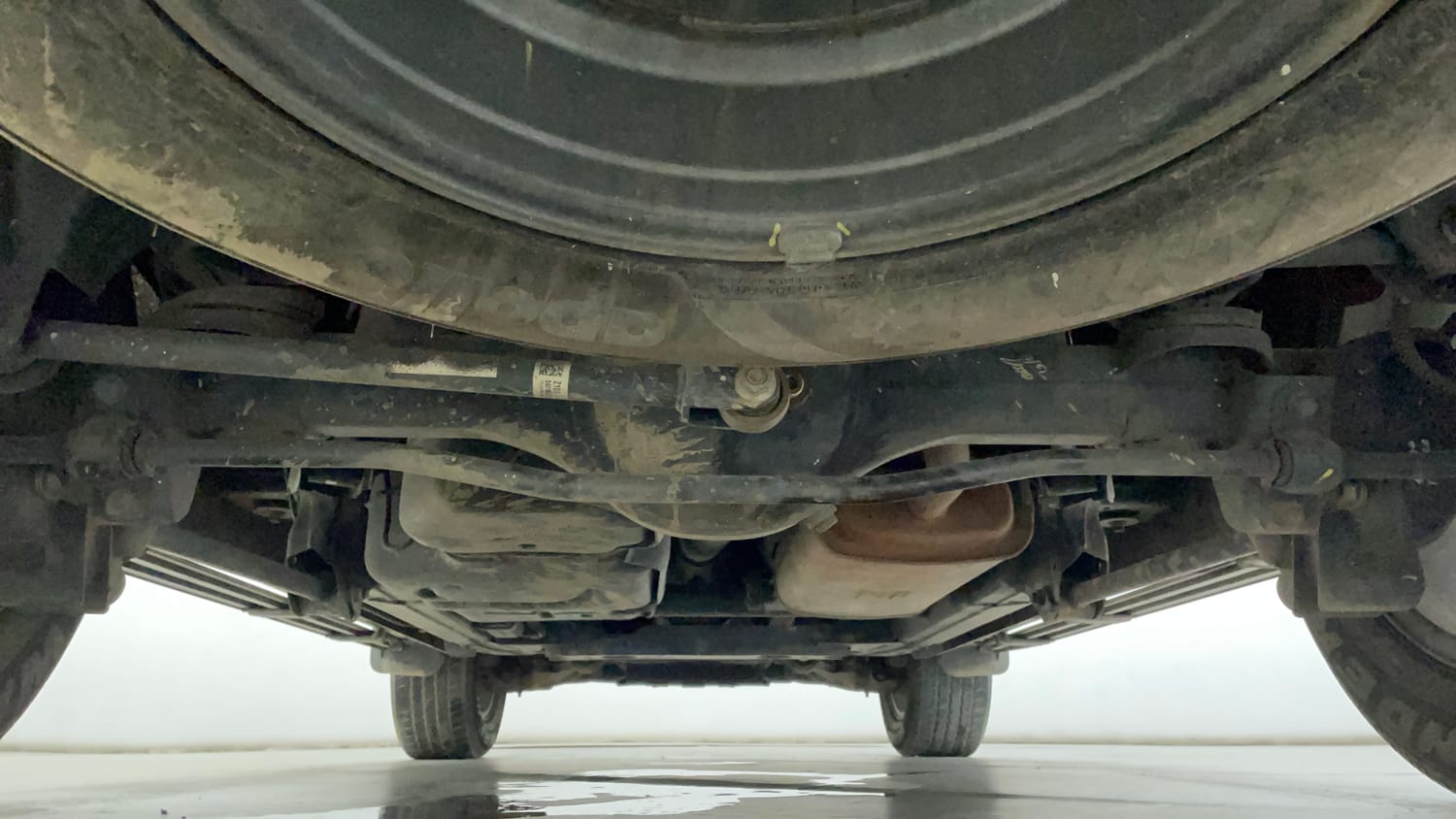 Used 2023 Mahindra Scorpio N Z8 L Petrol AT 7 STR Petrol Automatic extra REAR UNDERBODY VIEW (TAKEN FROM REAR)