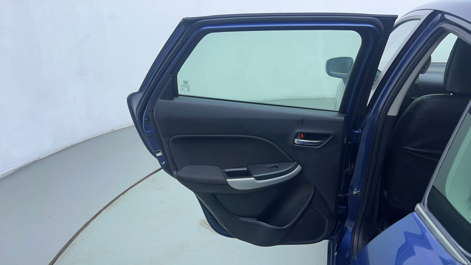 Used 2018 Maruti Suzuki Baleno Zeta 1.2 Petrol Manual interior LEFT REAR DOOR OPEN VIEW