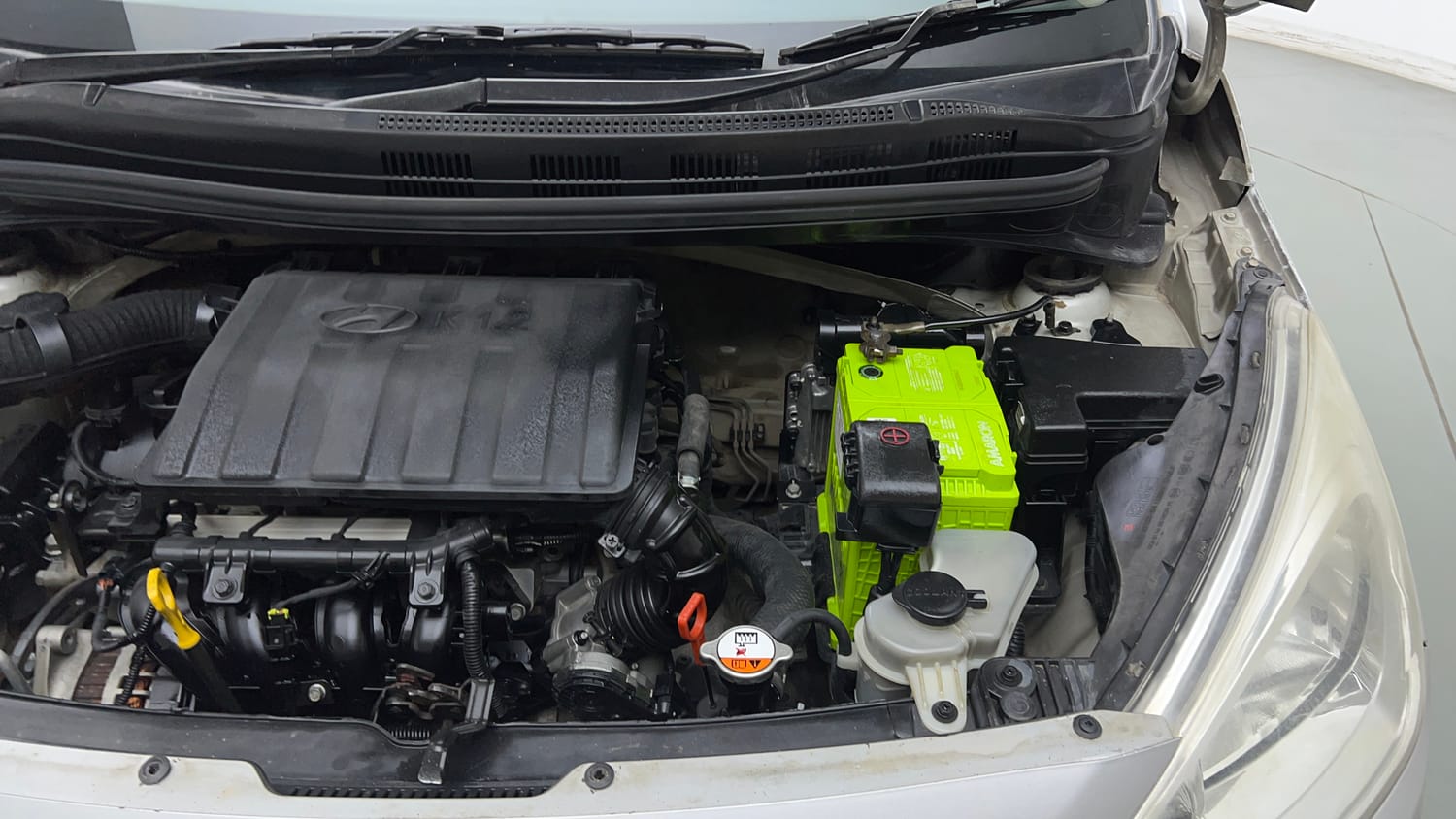 Used 2015 Hyundai Grand i10 Asta AT 1.2 Kappa VTVT Petrol Automatic engine ENGINE LEFT SIDE VIEW