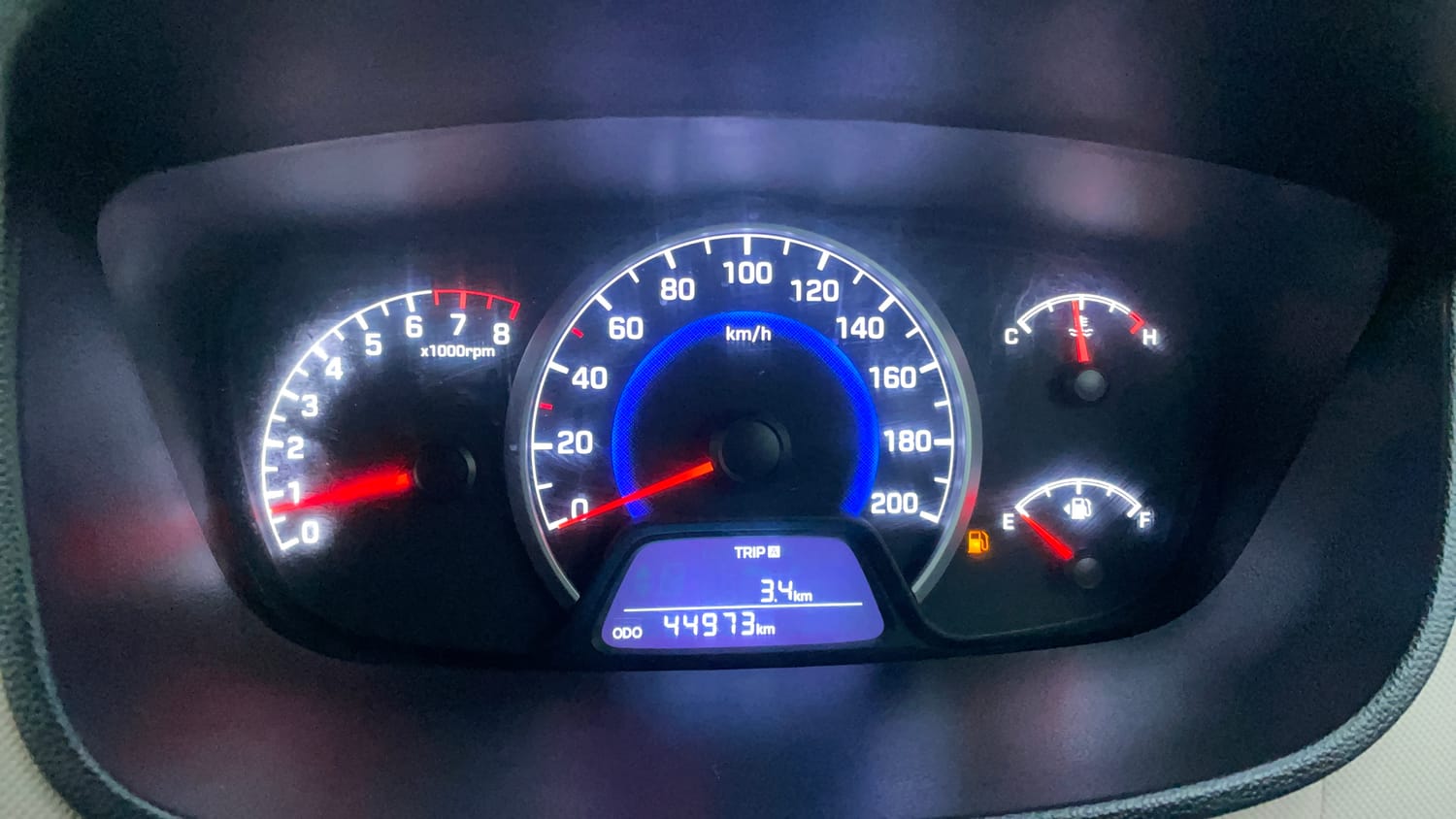 Used 2019 Hyundai Grand i10 Sportz 1.2 Kappa VTVT Petrol Manual interior CLUSTERMETER VIEW