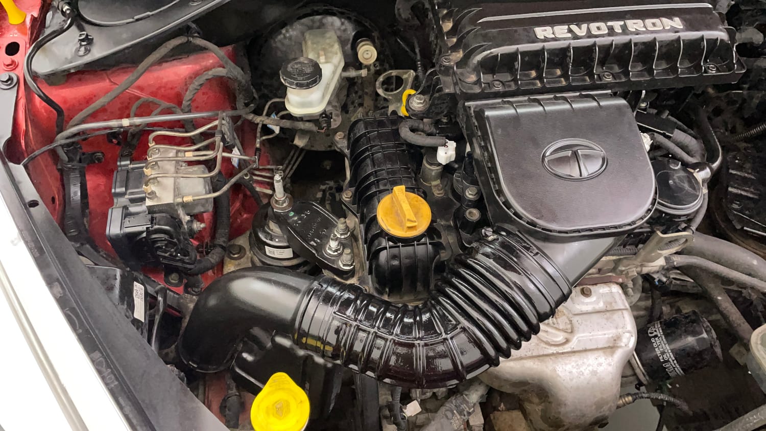 Used 2017 Tata Tiago Revotron XZ Petrol Manual engine ENGINE RIGHT SIDE VIEW