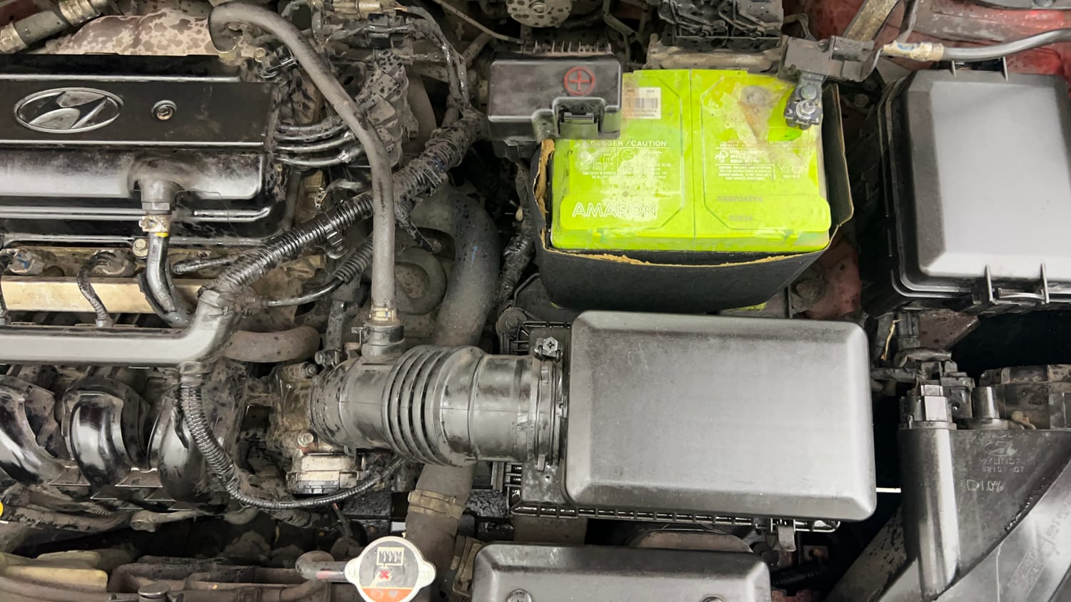 Used 2017 Hyundai Elite i20 Asta 1.2 Petrol Manual engine ENGINE LEFT SIDE VIEW