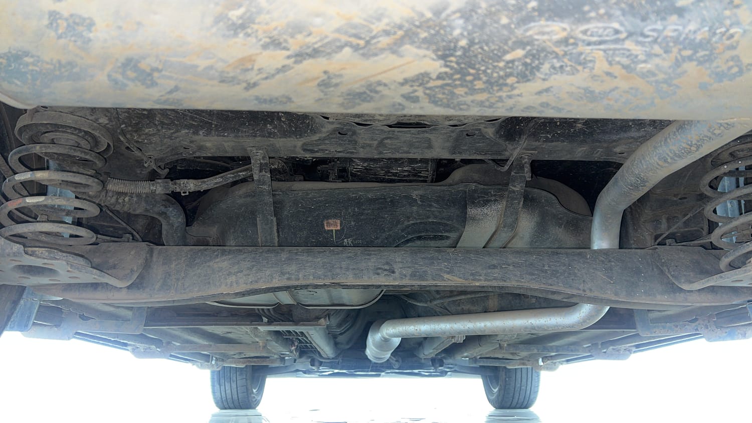 Used 2023 Kia Seltos GTX Plus 1.4 Petrol Manual extra REAR UNDERBODY VIEW (TAKEN FROM REAR)