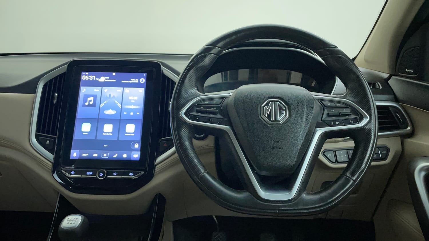 Used 2022 MG Motors Hector Sharp 1.5 Petrol Turbo Hybrid MT Hybrid Manual interior STEERING VIEW