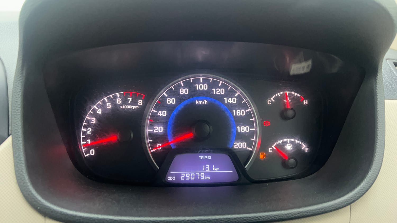 Used 2015 Hyundai Grand i10 Magna 1.2 Kappa VTVT Petrol Manual interior CLUSTERMETER VIEW