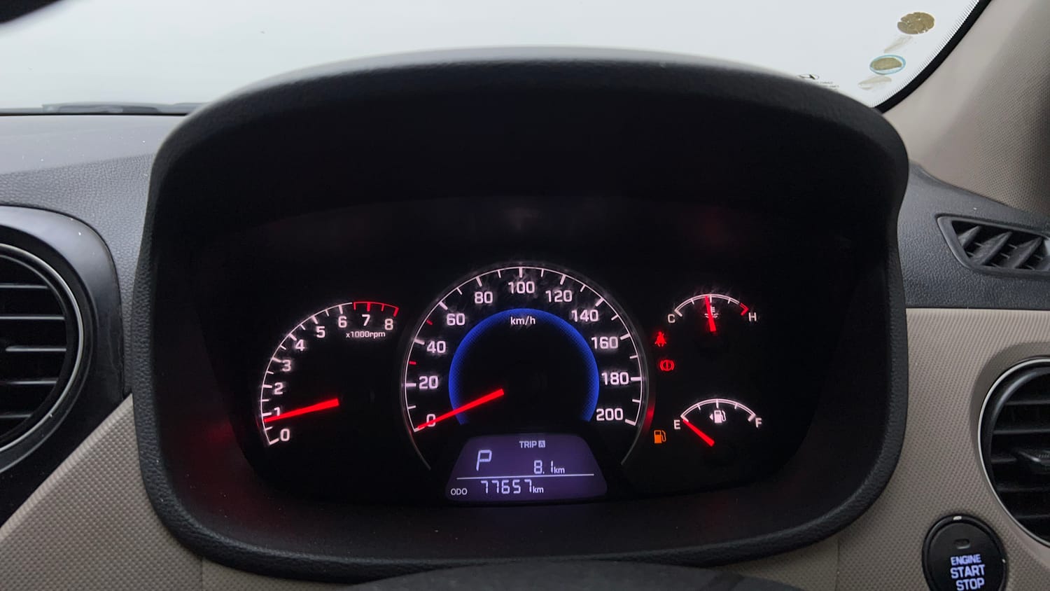 Used 2015 Hyundai Grand i10 Asta AT 1.2 Kappa VTVT Petrol Automatic interior CLUSTERMETER VIEW