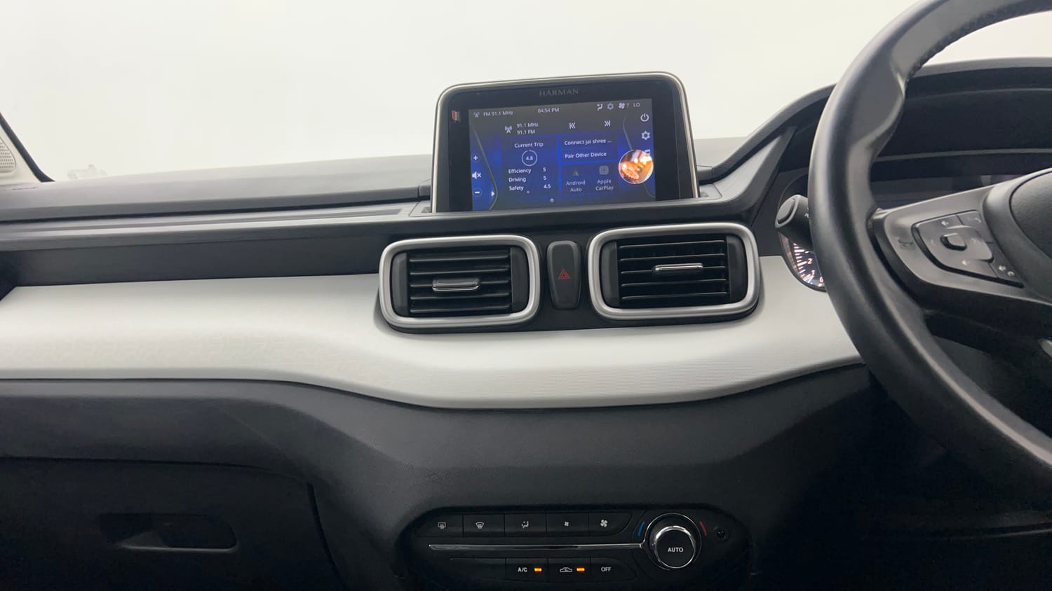 Used 2023 Tata Punch Creative AMT Petrol Automatic interior MUSIC SYSTEM & AC CONTROL VIEW