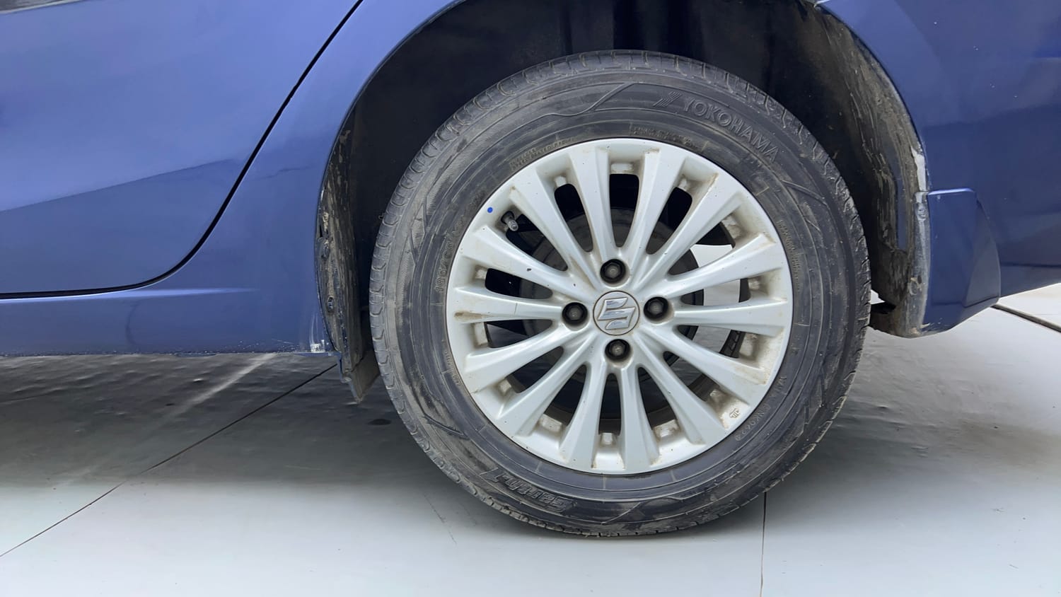 Used 2018 Maruti Suzuki Ciaz Zeta 1.4 MT Petrol Manual tyres LEFT REAR TYRE RIM VIEW