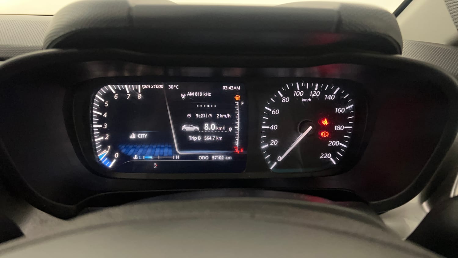 Used 2021 Tata Altroz XZ Petrol Petrol Manual interior CLUSTERMETER VIEW
