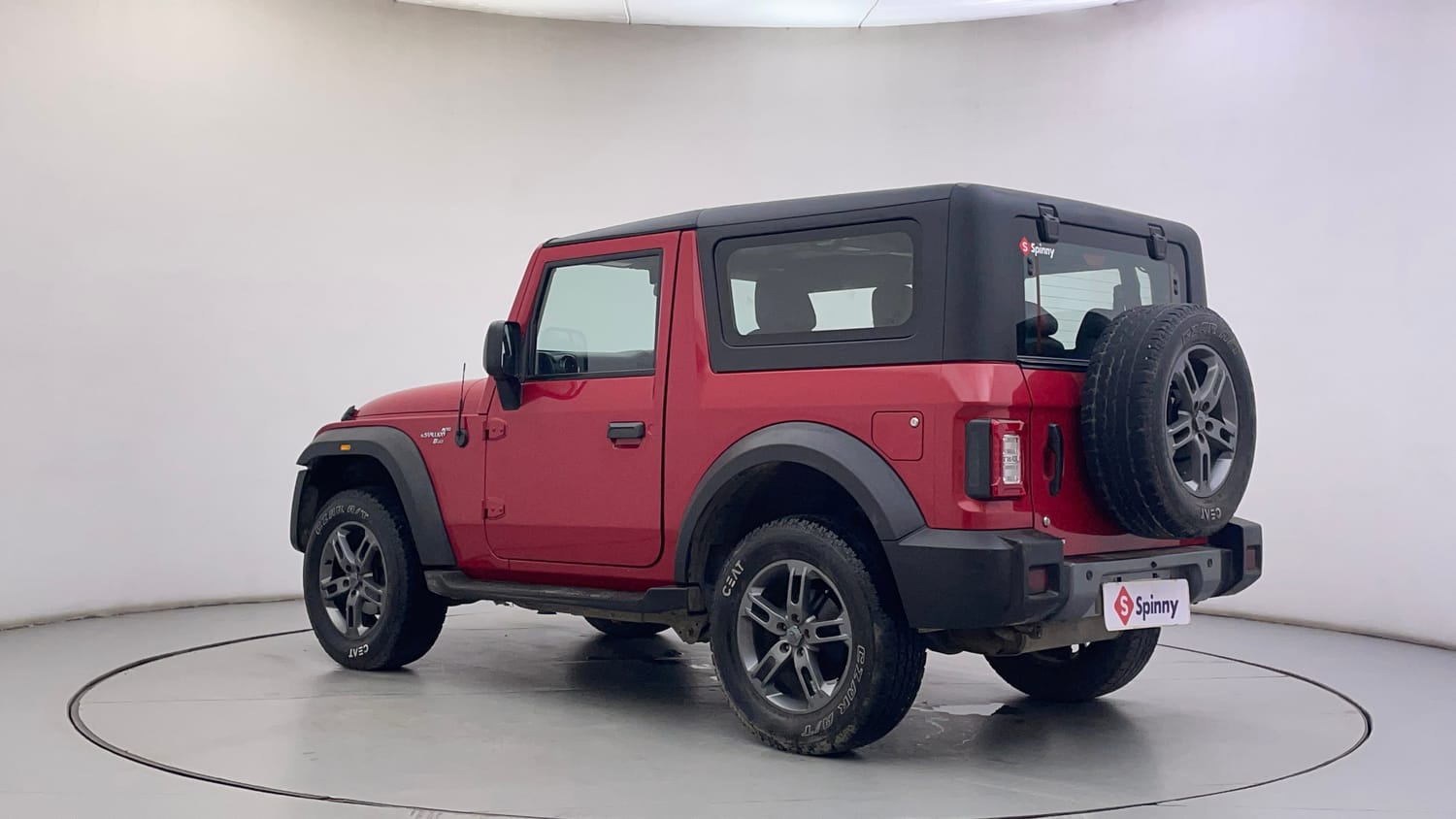 Used 2022 mahindra Thar LX Hard Top Petrol AT 4WD Petrol Automatic exterior LEFT REAR CORNER VIEW