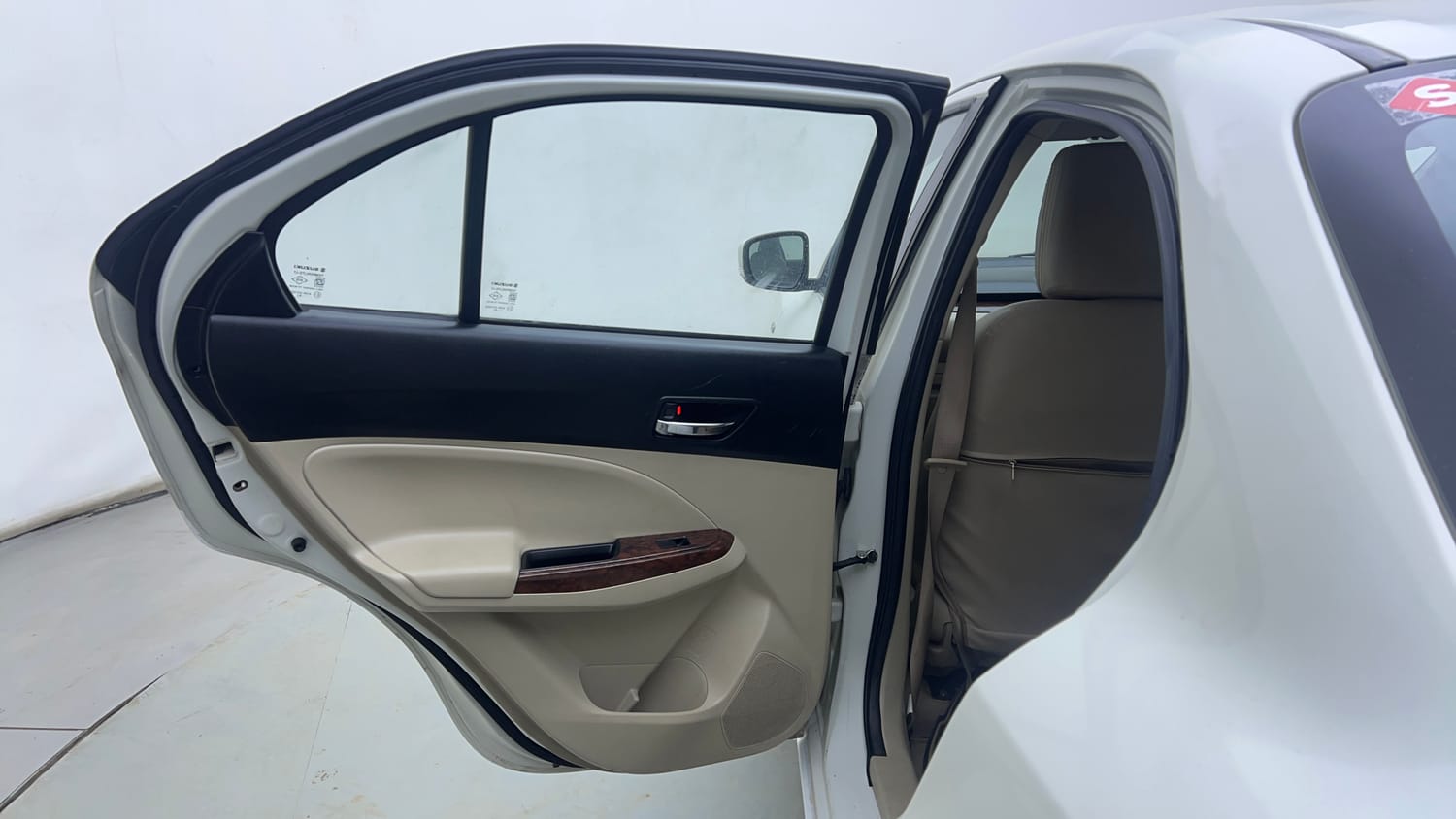 Used 2019 Maruti Suzuki Dzire VXi AMT Petrol Automatic interior LEFT REAR DOOR OPEN VIEW