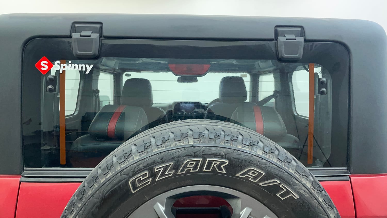 Used 2022 mahindra Thar LX Hard Top Petrol AT 4WD Petrol Automatic exterior BACK WINDSHIELD VIEW