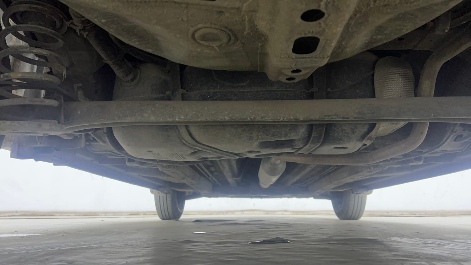 Used 2015 Maruti Suzuki Swift VXi Petrol Manual extra REAR UNDERBODY VIEW (TAKEN FROM REAR)