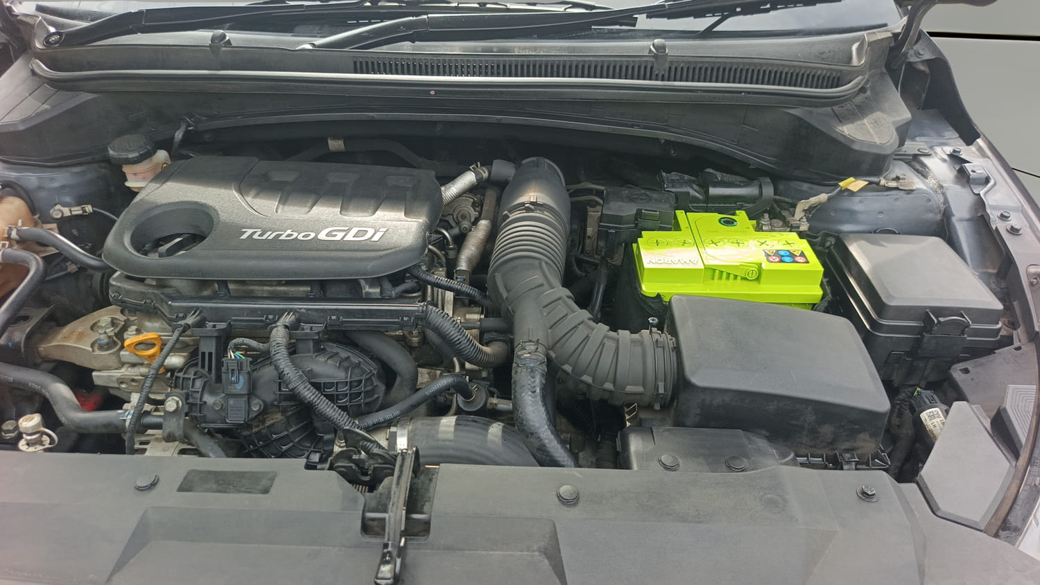 Used 2021 Hyundai New i20 Asta (O) 1.0 Turbo DCT Petrol Automatic engine ENGINE LEFT SIDE VIEW