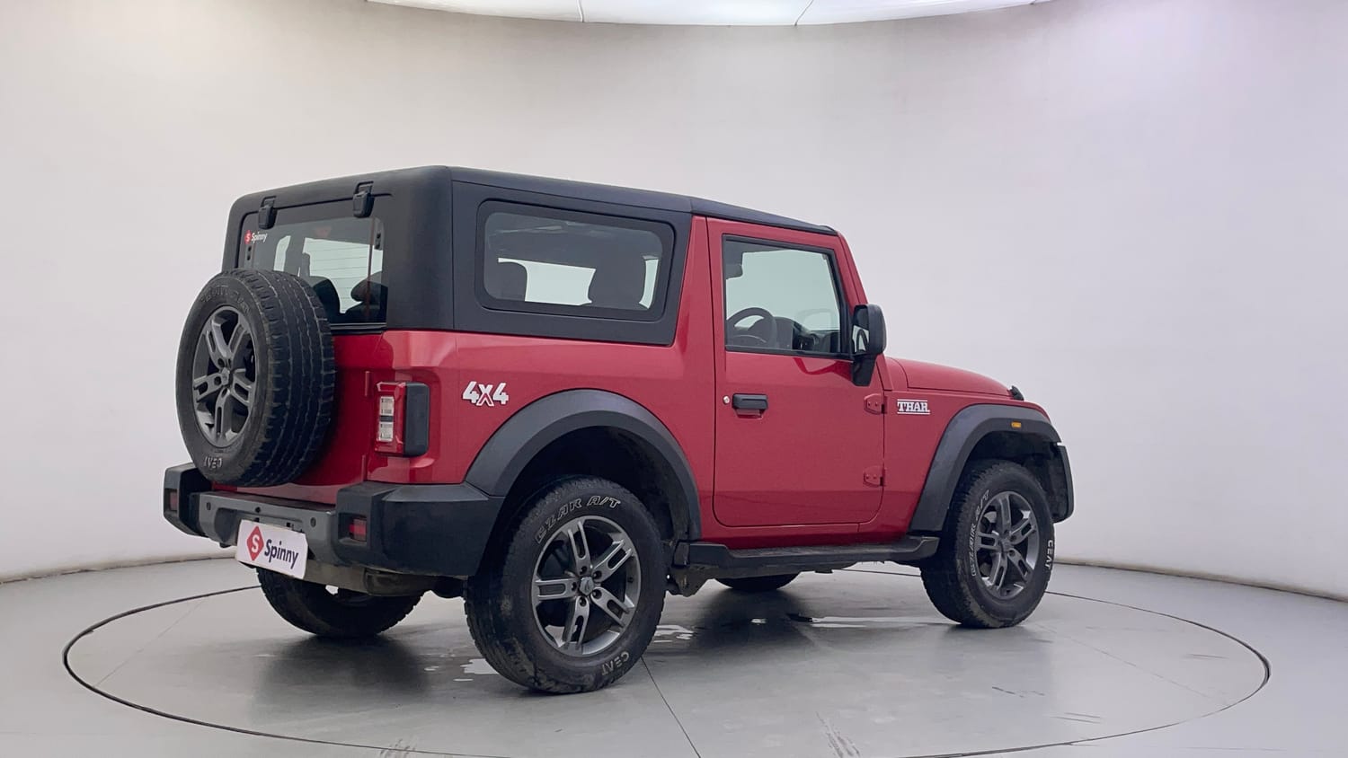 Used 2022 mahindra Thar LX Hard Top Petrol AT 4WD Petrol Automatic exterior RIGHT REAR CORNER VIEW