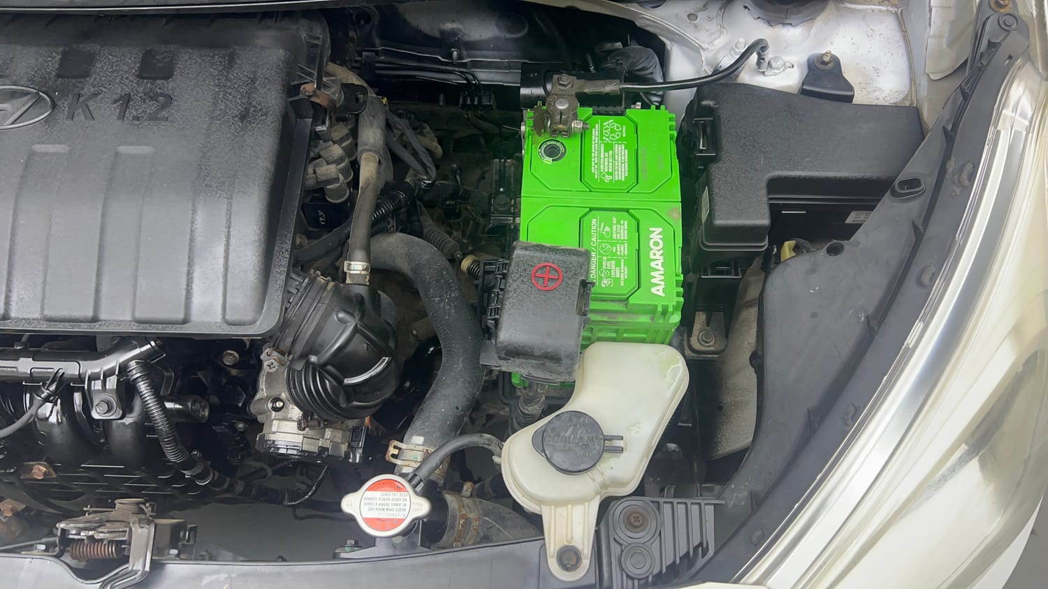 Used 2015 Hyundai Grand i10 Magna 1.2 Kappa VTVT Petrol Manual engine ENGINE LEFT SIDE VIEW