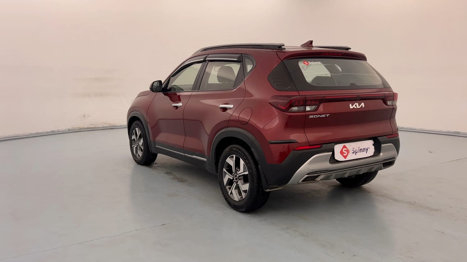 Used 2022 Kia Sonet HTX 1.5 Diesel Manual exterior LEFT REAR CORNER VIEW