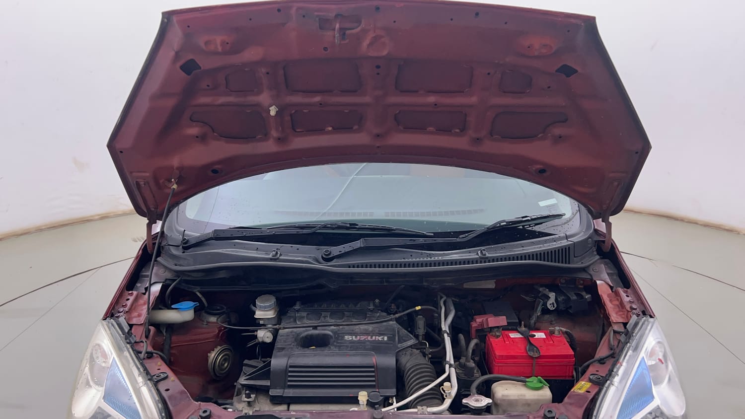 Used 2012 Maruti Suzuki Wagon R LXi Petrol Manual engine ENGINE & BONNET OPEN FRONT VIEW