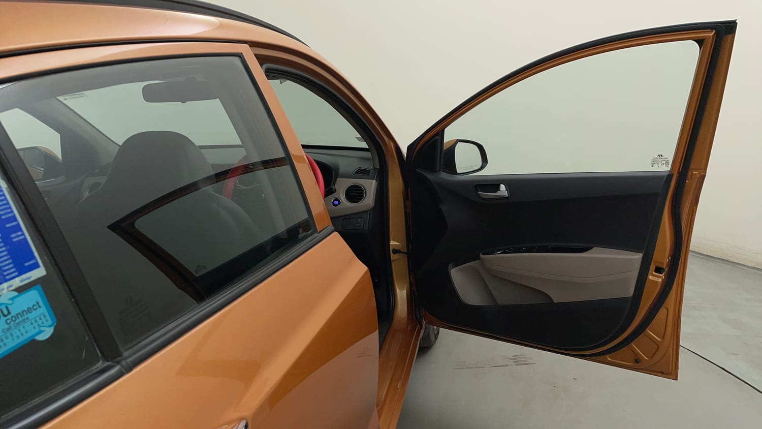 Used 2015 Hyundai Grand i10 Asta AT 1.2 Kappa VTVT Petrol Automatic interior RIGHT FRONT DOOR OPEN VIEW