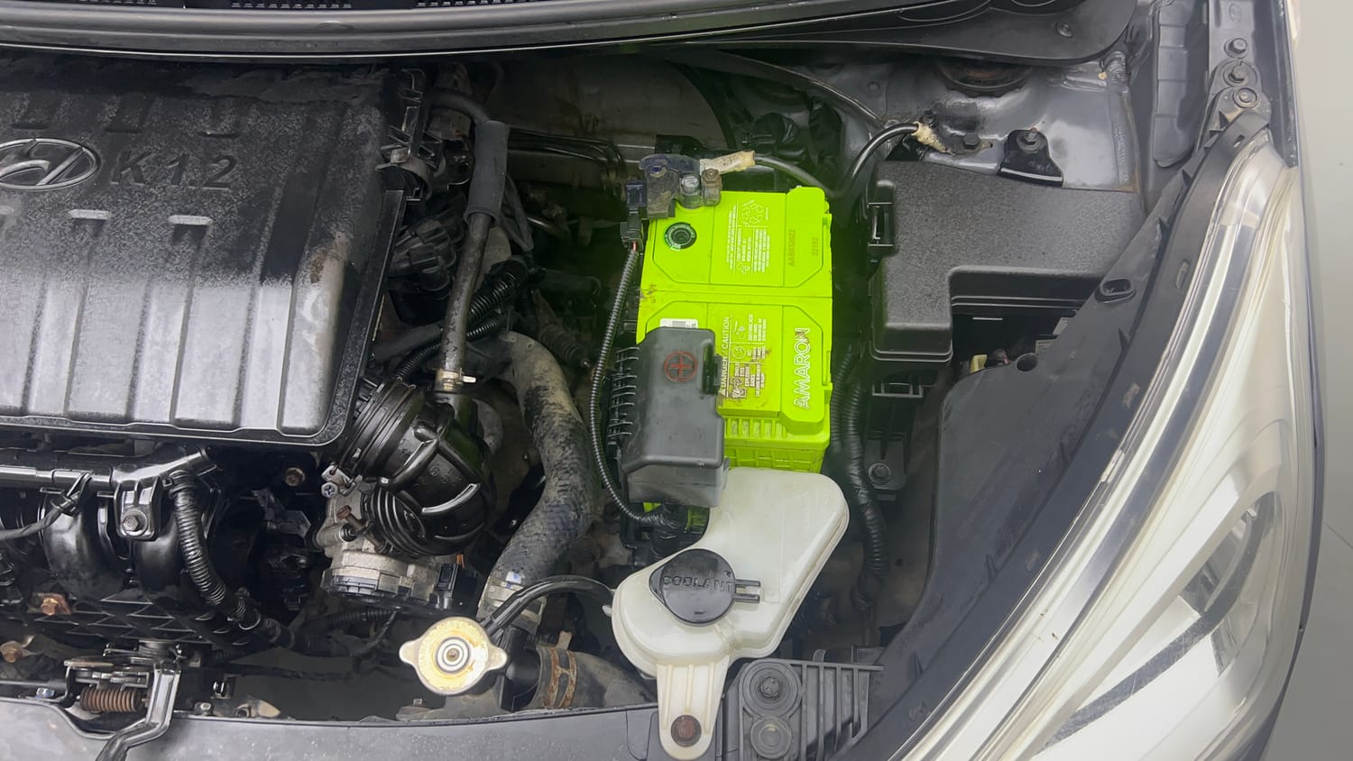 Used 2018 Hyundai Grand i10 Magna 1.2 Kappa VTVT Petrol Manual engine ENGINE LEFT SIDE VIEW