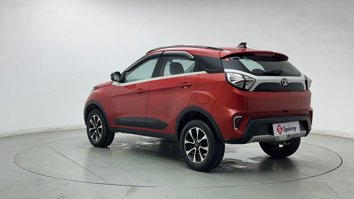 Used 2021 Tata Nexon XZ Plus (S) Petrol Manual exterior LEFT REAR CORNER VIEW