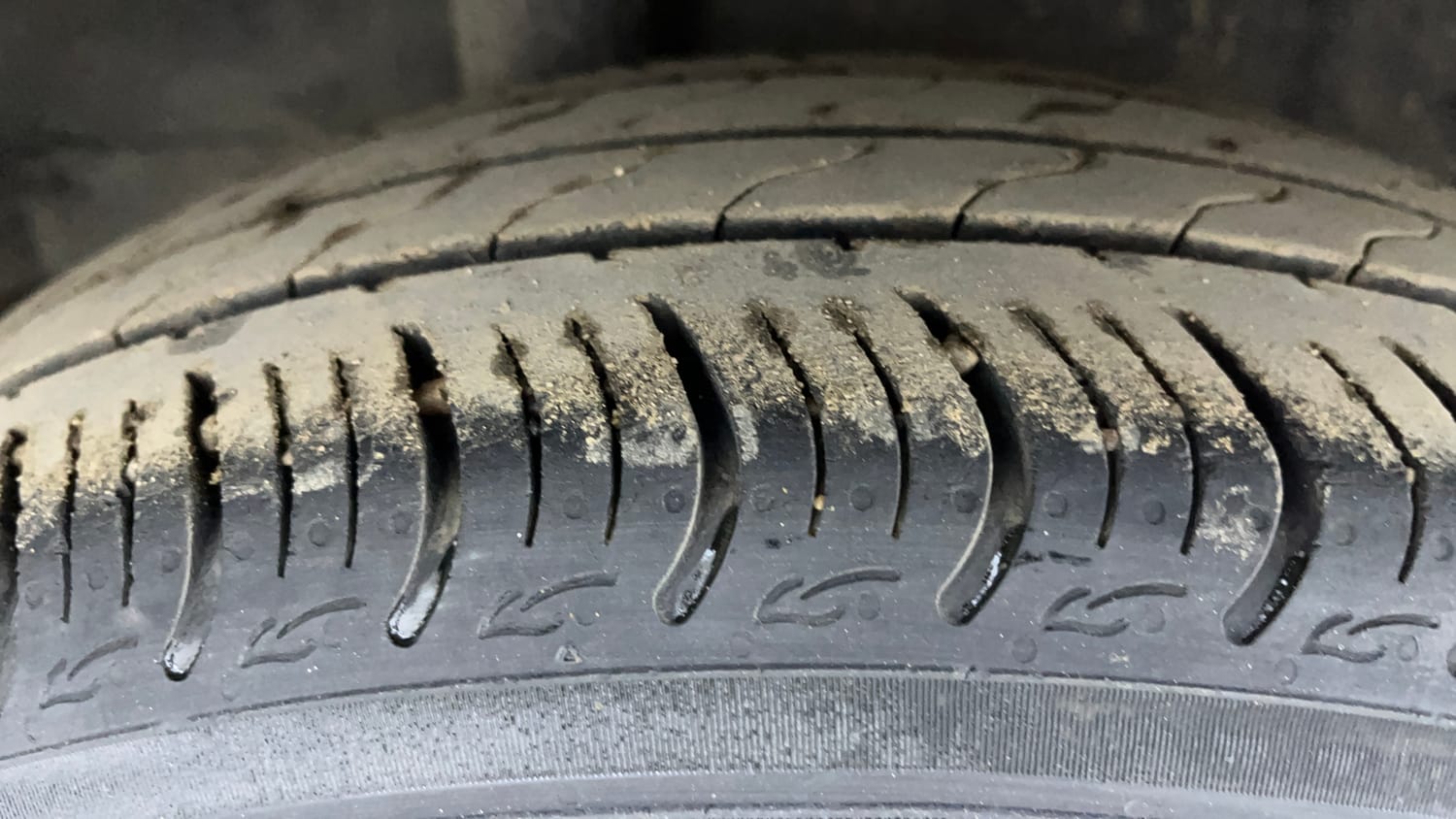 Used 2023 Honda Amaze VX 1.2 Petrol MT Petrol Manual tyres RIGHT REAR TYRE TREAD VIEW