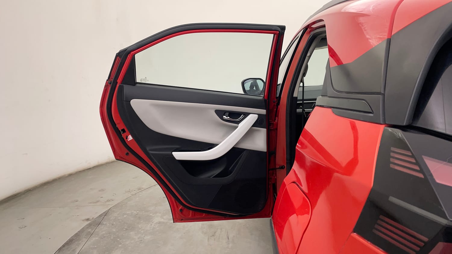 Used 2024 Tata Nexon Creative Plus S 1.2 Revotron Petrol 6AMT Petrol Automatic interior LEFT REAR DOOR OPEN VIEW