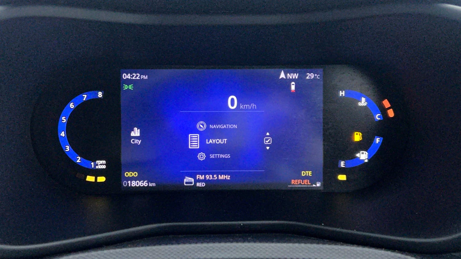 Used 2024 Tata Nexon Creative Plus 1.2 Petrol 6MT Dark Edition Petrol Manual interior CLUSTERMETER VIEW