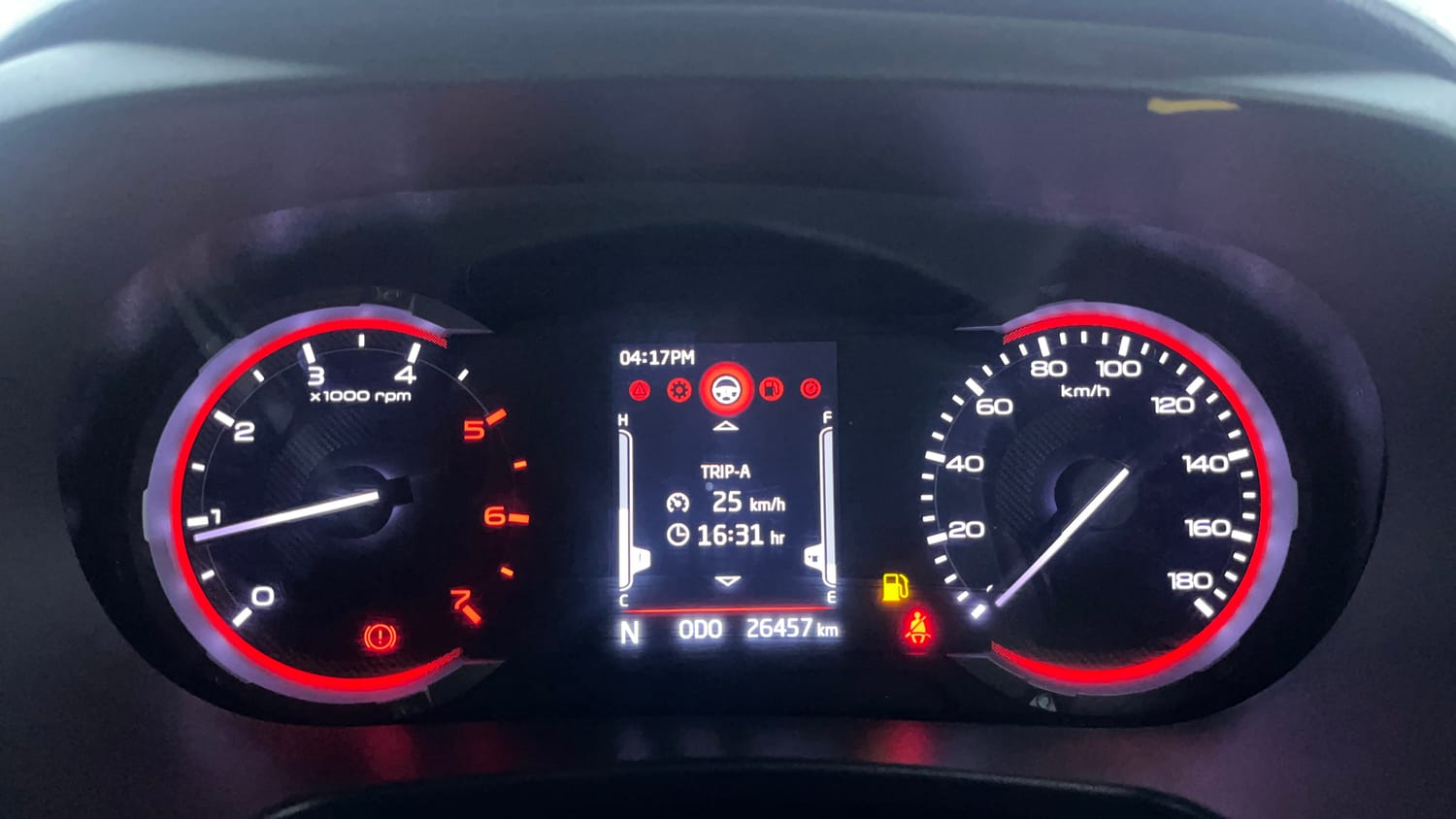 Used 2024 Mahindra Thar LX Hard Top Diesel MT 4WD Diesel Manual interior CLUSTERMETER VIEW