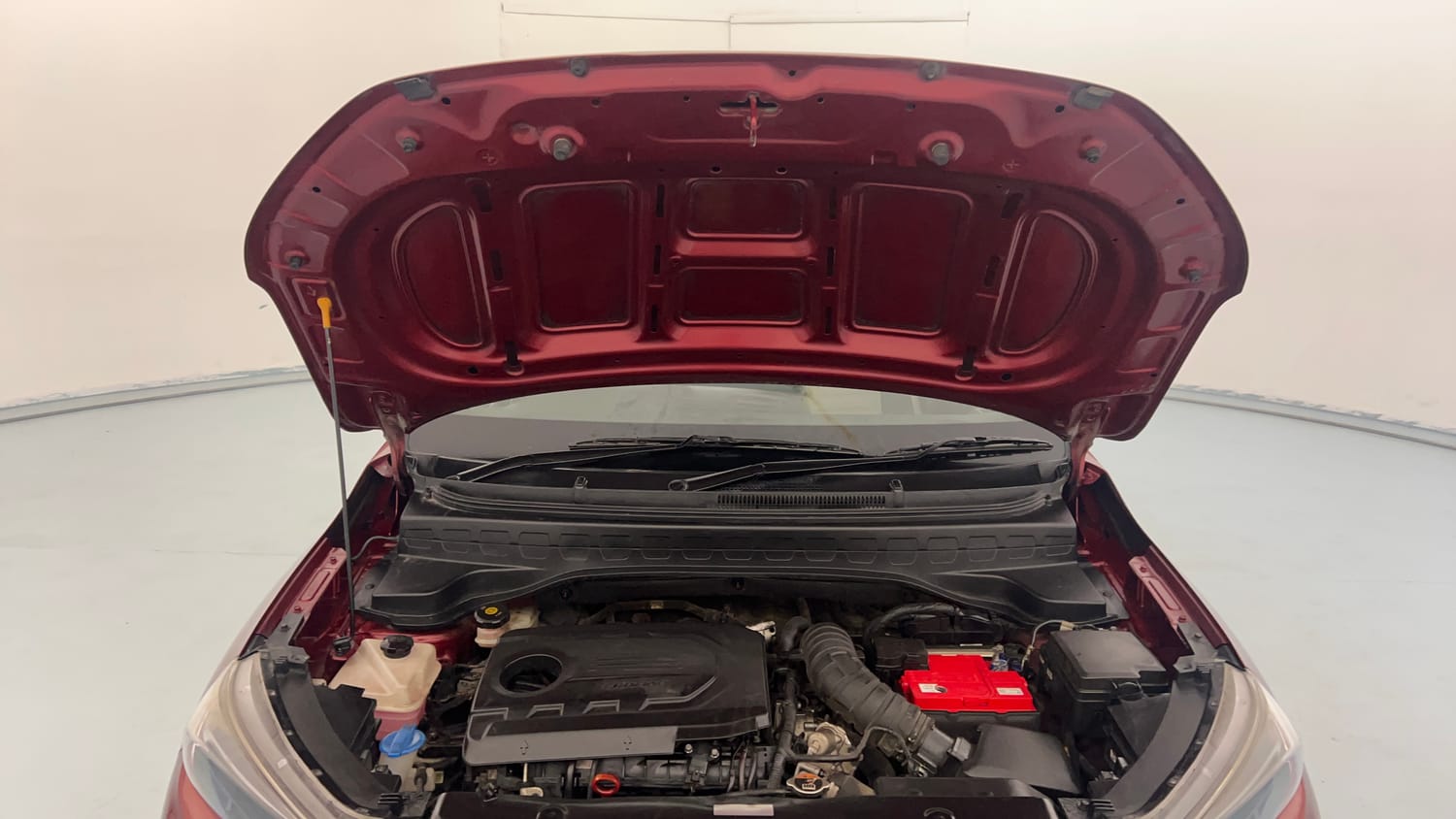 Used 2022 Kia Sonet HTX 1.5 Diesel Manual engine ENGINE & BONNET OPEN FRONT VIEW