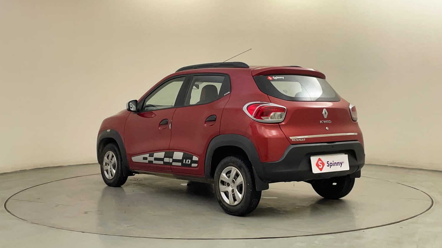 Used 2016 Renault Kwid 1.0 RXT Petrol Manual exterior LEFT REAR CORNER VIEW