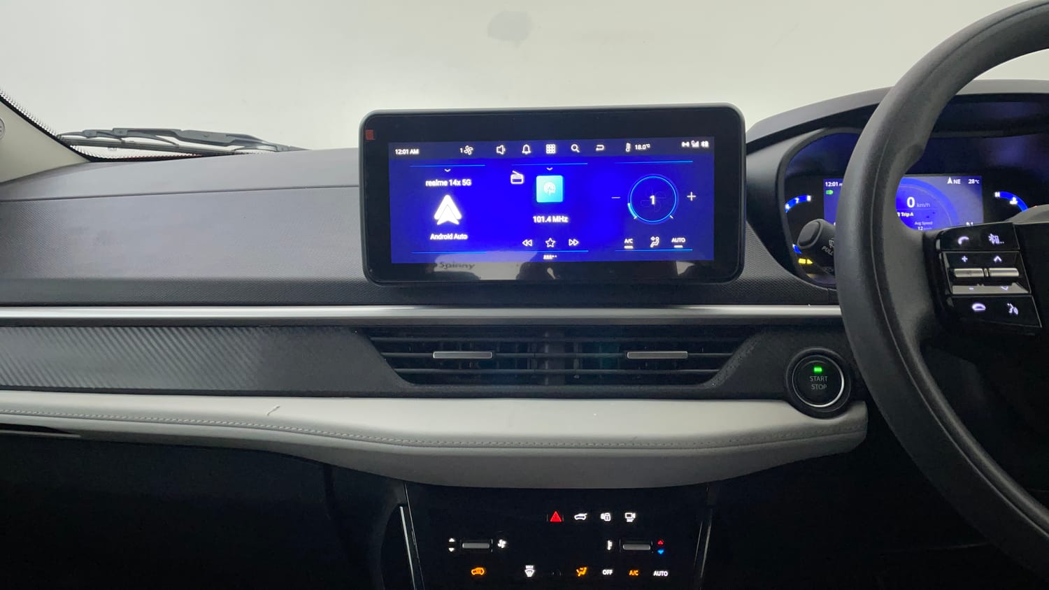 Used 2024 Tata Nexon Creative Plus S 1.2 Revotron Petrol 6AMT Petrol Automatic interior MUSIC SYSTEM & AC CONTROL VIEW
