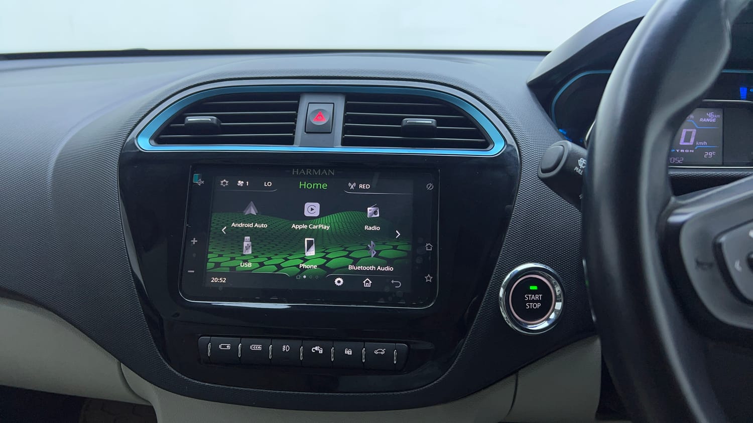 Used 2023 Tata Tiago EV XZ Plus Tech LUX Long Range Electric Automatic top_features Integrated (in-dash) music system