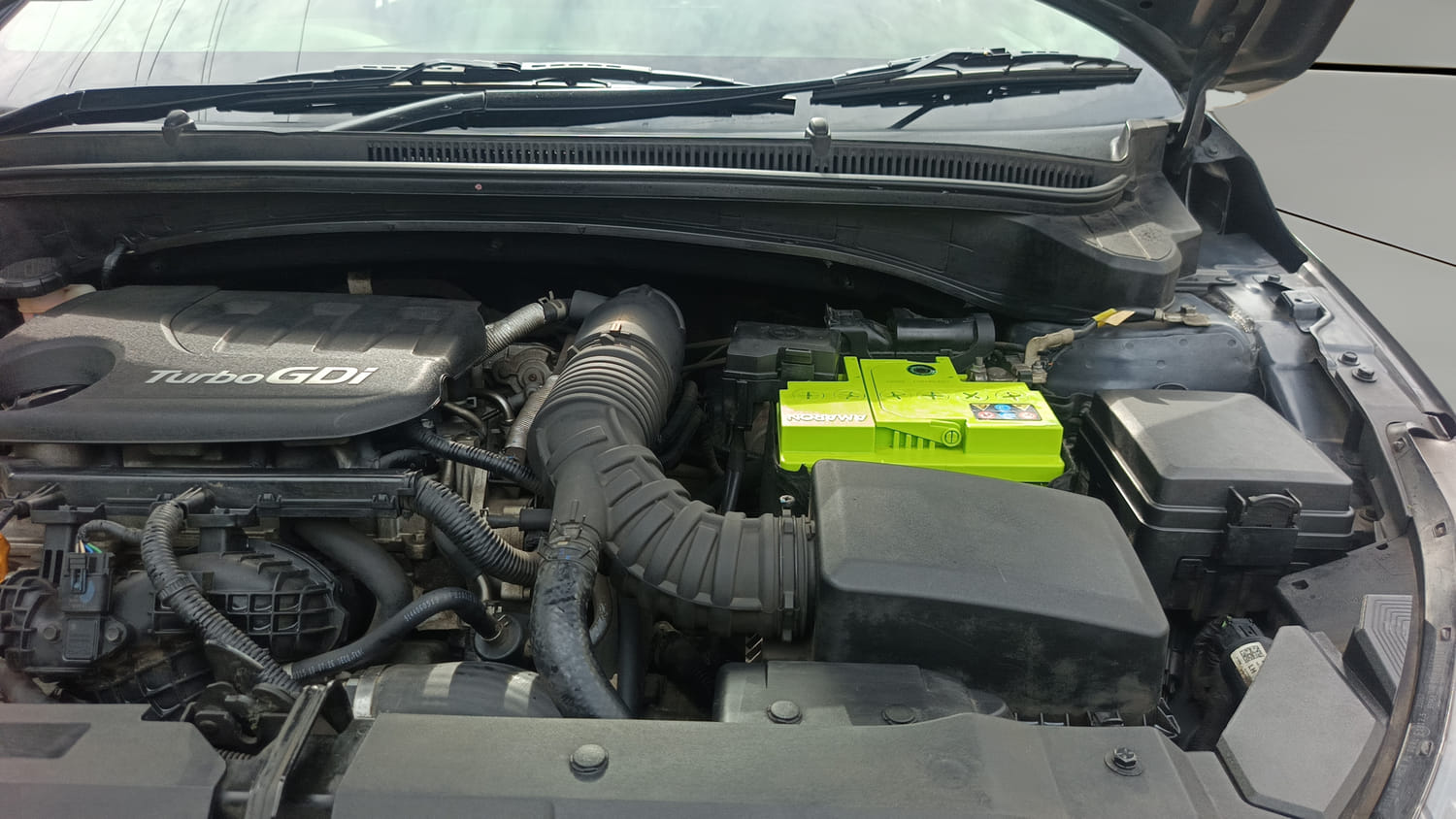 Used 2021 Hyundai New i20 Asta (O) 1.0 Turbo DCT Petrol Automatic engine ENGINE LEFT SIDE HINGE & APRON VIEW