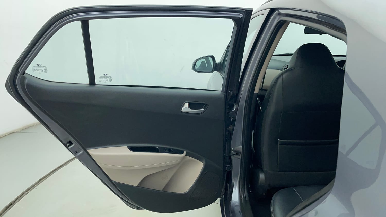 Used 2019 Hyundai Grand i10 Sportz 1.2 Kappa VTVT Petrol Manual interior LEFT REAR DOOR OPEN VIEW