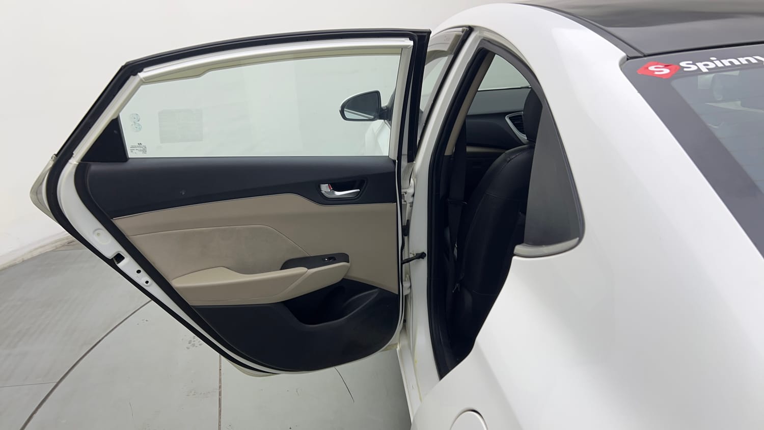 Used 2019 Hyundai Verna EX 1.4 VTVT Petrol Manual interior LEFT REAR DOOR OPEN VIEW