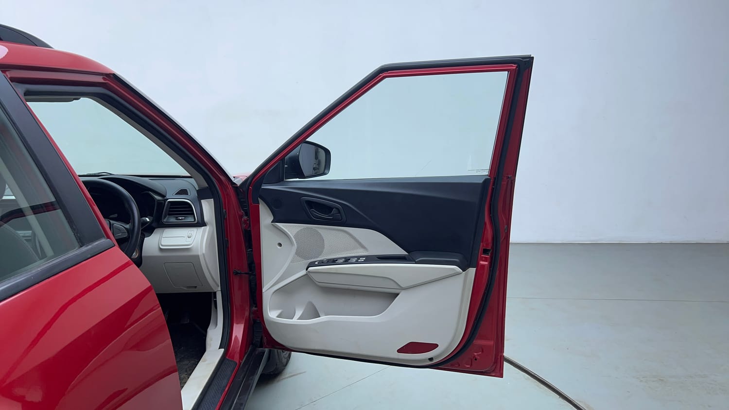 Used 2019 Mahindra XUV 300 1.2 W6 Petrol Manual interior RIGHT FRONT DOOR OPEN VIEW