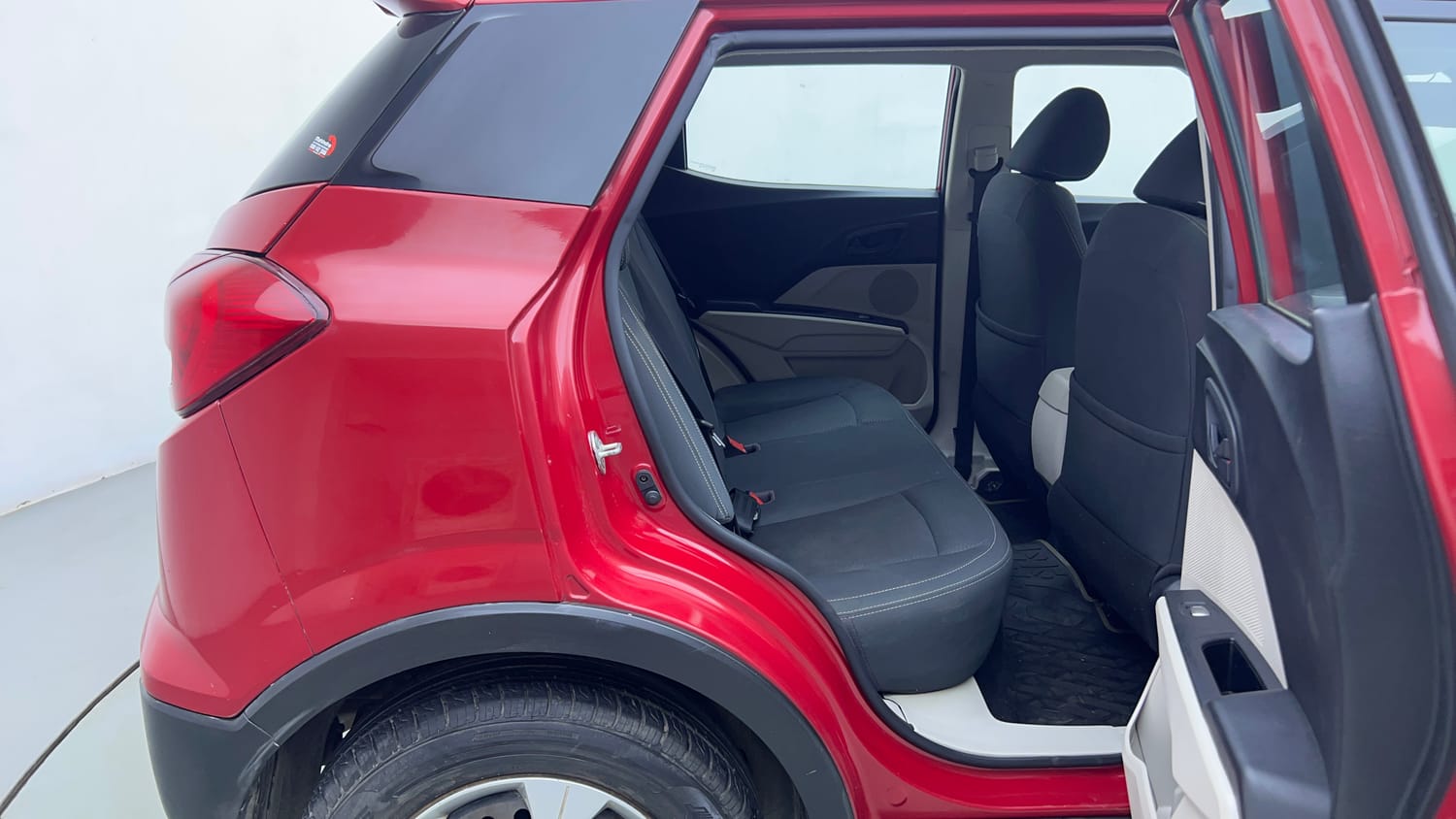 Used 2019 Mahindra XUV 300 1.2 W6 Petrol Manual interior RIGHT SIDE REAR DOOR CABIN VIEW