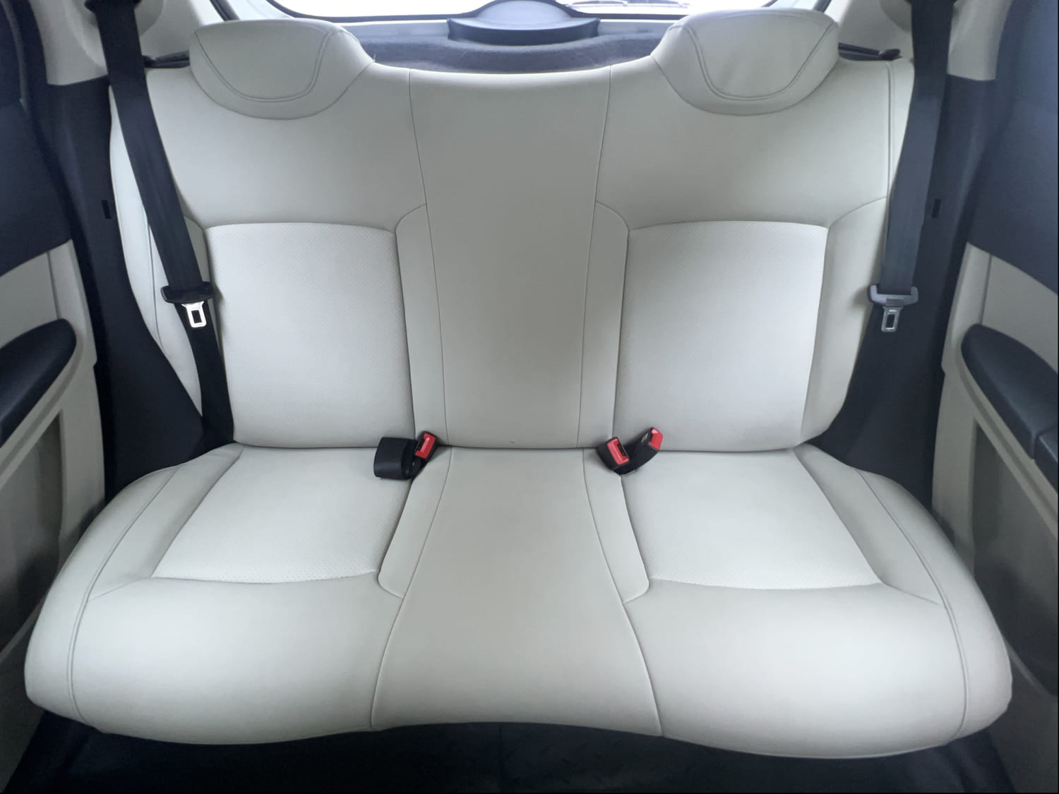 Used 2023 Tata Tiago EV XZ Plus Tech LUX Long Range Electric Automatic interior REAR SEAT CONDITION VIEW