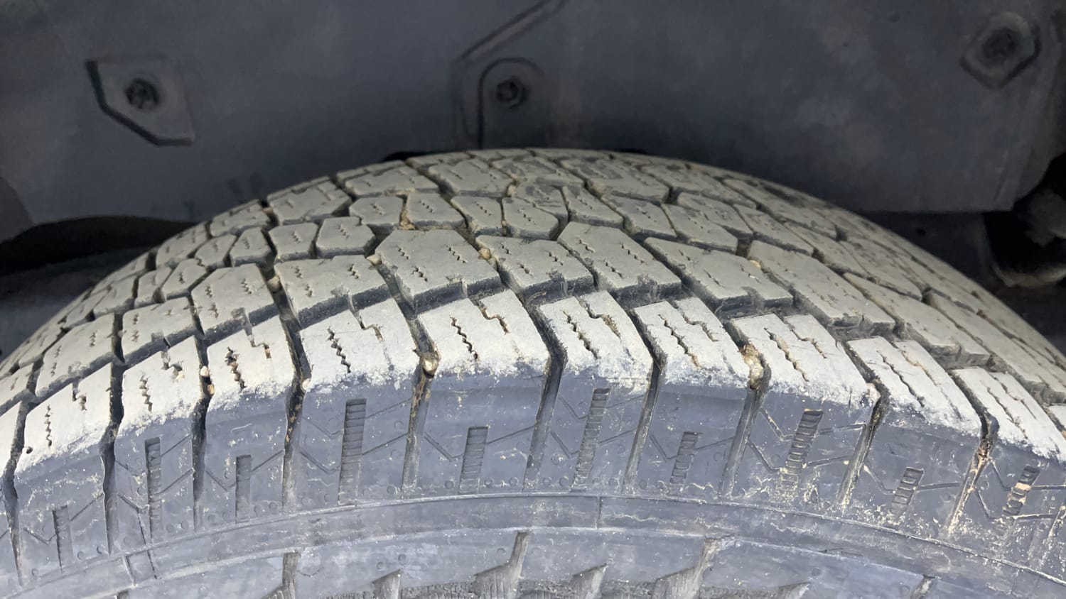 Used 2024 Mahindra Thar LX Hard Top Diesel MT 4WD Diesel Manual tyres LEFT REAR TYRE TREAD VIEW