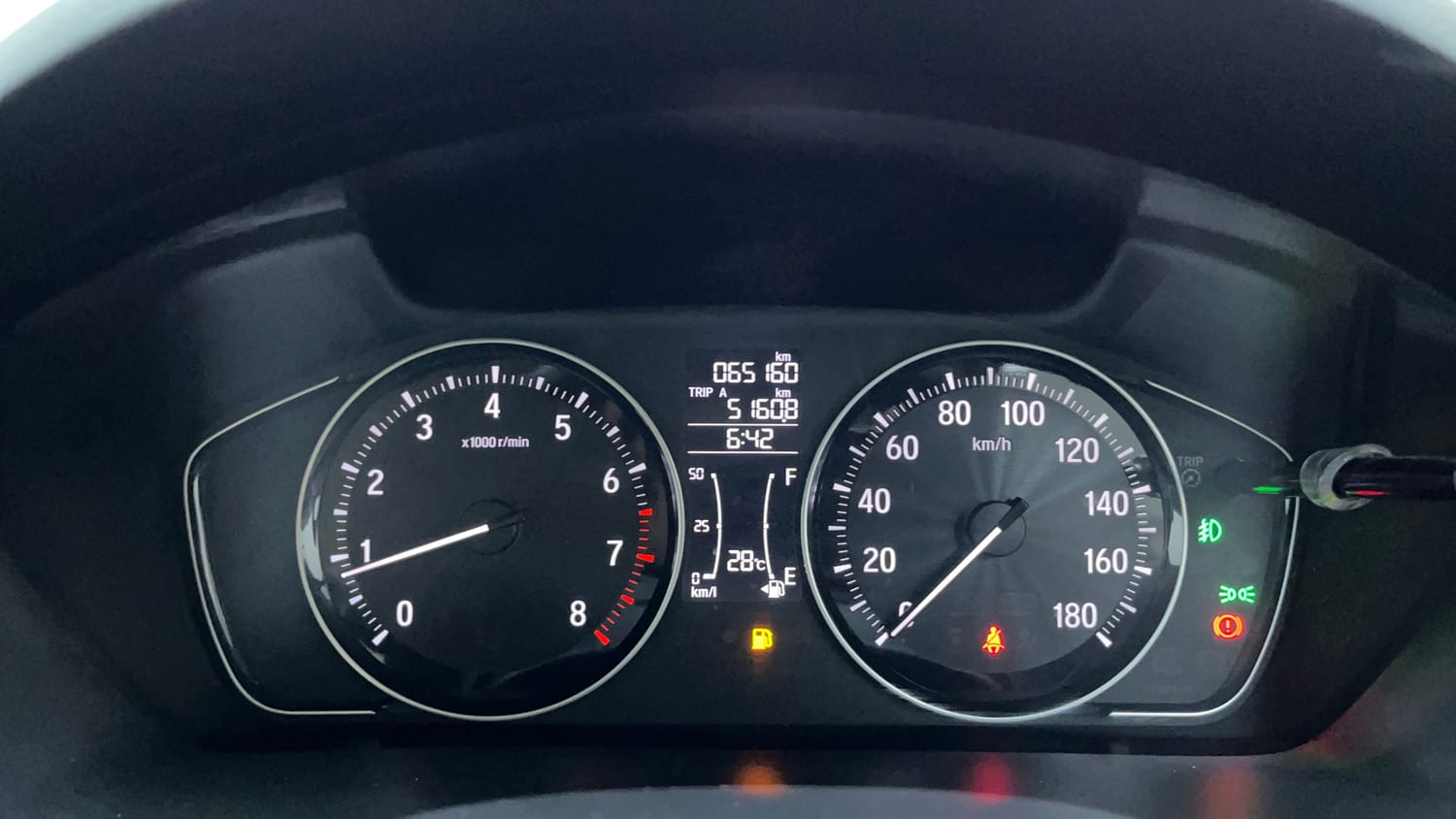 Used 2023 Honda Amaze VX 1.2 Petrol MT Petrol Manual interior CLUSTERMETER VIEW